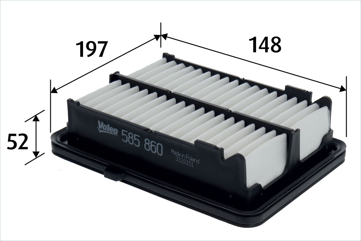 VALEO 585860 Air Filter for...